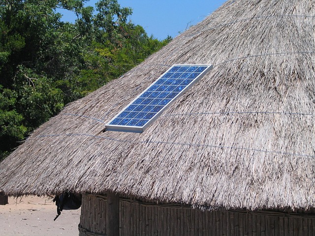solar panels on Dublin roof with inverter and monitoring app shown